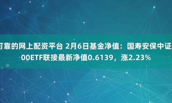 可靠的网上配资平台 2月6日基金净值：国寿安保中证500ETF联接最新净值0.6139，涨2.23%